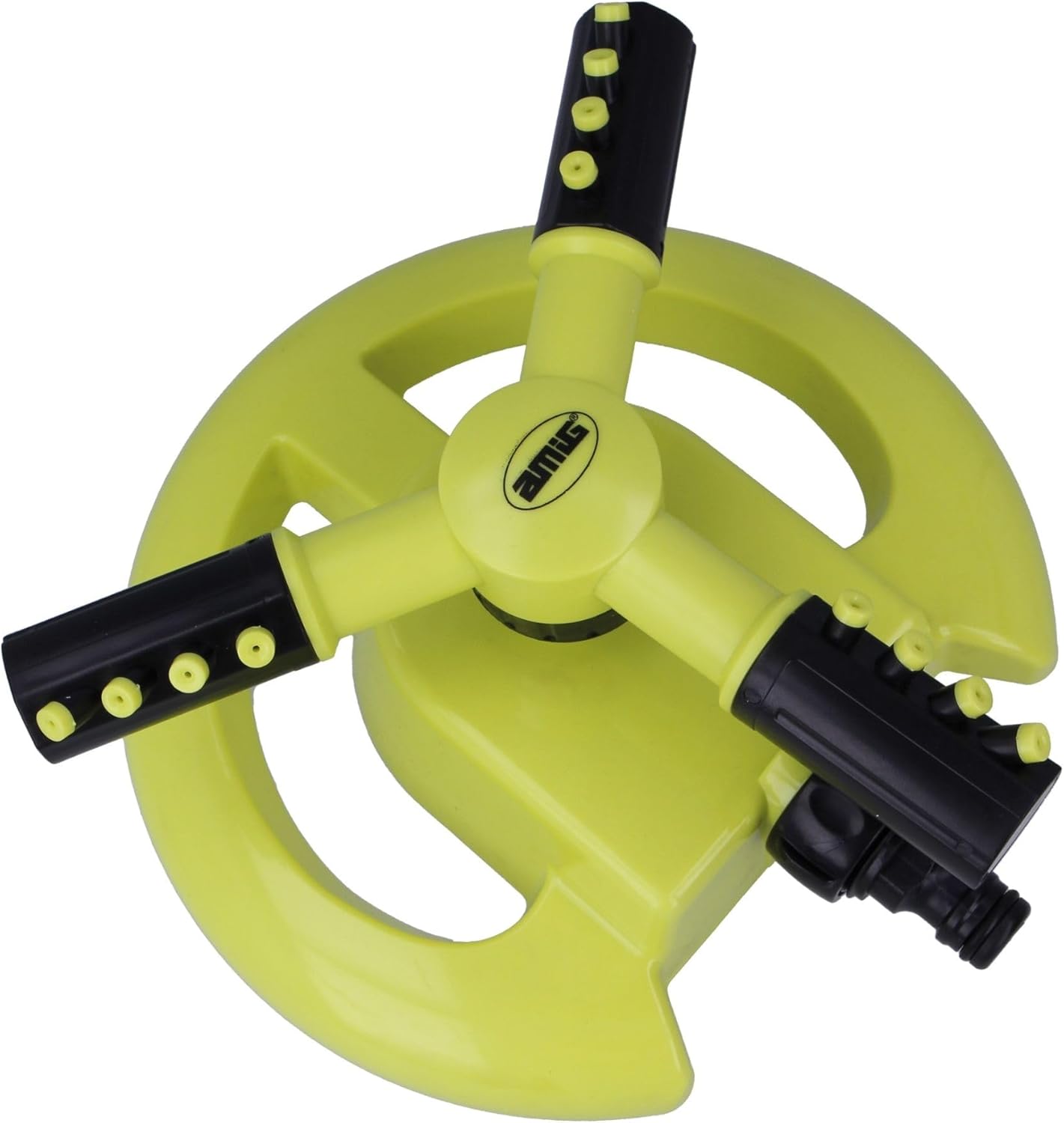 Irrigatore rotante Amig 3 bracci per giardino con connettore rapido