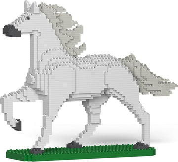 JEKCA Horse Kit Mattoncini da Costruzione Cavallo Scultura 3D da Collezione