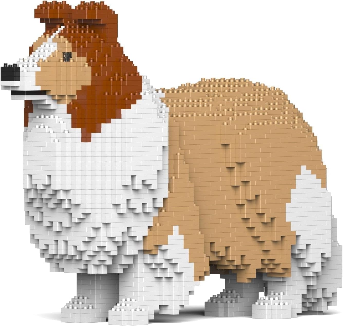JEKCA Shetland Sheepdog Kit Mattoncini 3D da Costruzione - Scultura da Collezione