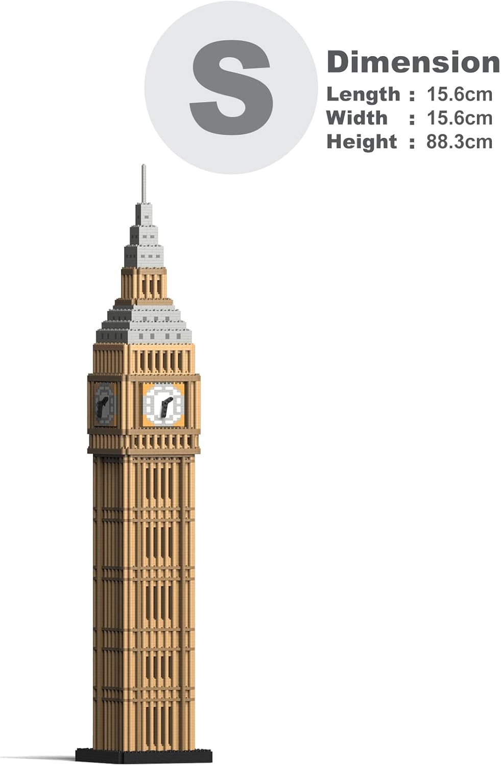 JEKCA Big Ben Kit Mattoncini Costruzione 3D Londra - Modello Architettura Monumenti