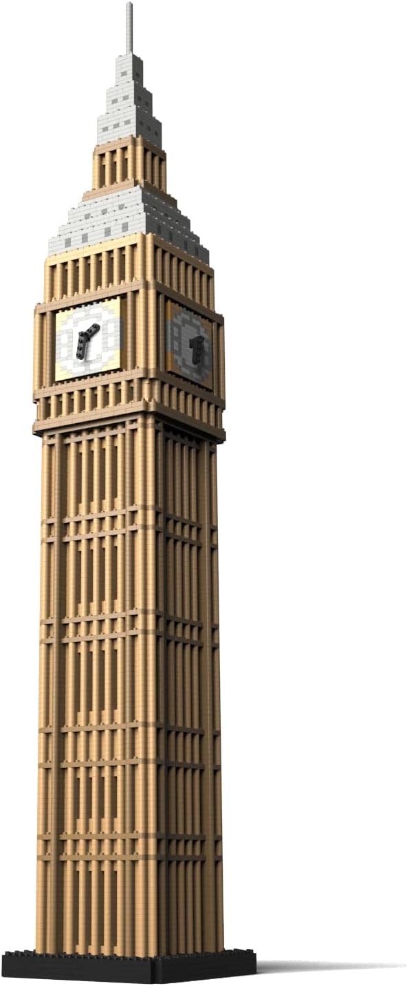 Modellismo Big Ben JEKCA - Set Mattoncini 3D Torre Orologio Londra