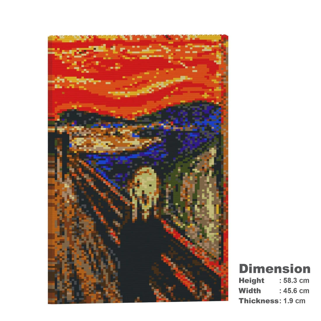 JEKCA Brick Painting The Scream - Dettaglio Set Artistico Mattoncini