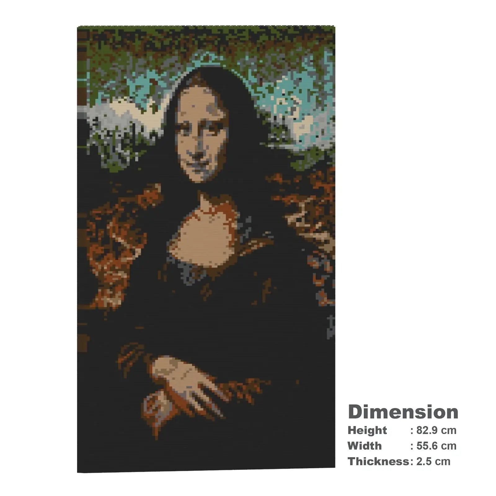 JEKCA brick painting Mona Lisa opera d'arte costruibile qualità controllata