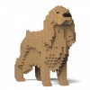 Costruzioni mattoncini JEKCA Cocker Spaniel 3D dettagli modello cane