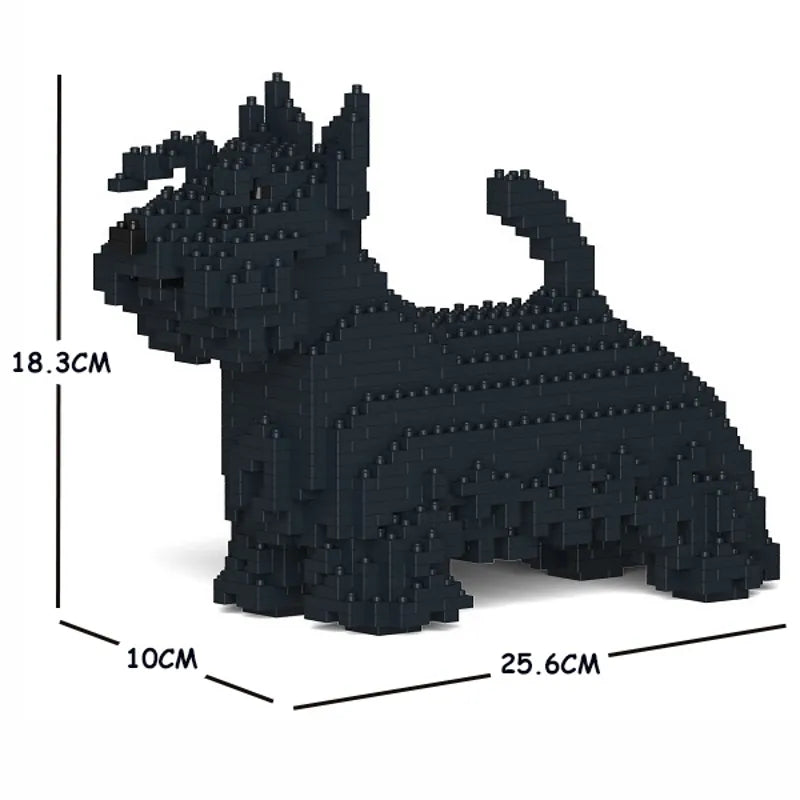 JEKCA Scottish Terrier Blocchi da Costruzione 3D Set ST19PT11-M01 Taglia Standard
