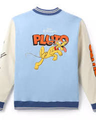 Giubbotto Stile College Pluto Disney Store Uomo – Bomber Varsity Taglia xs eu