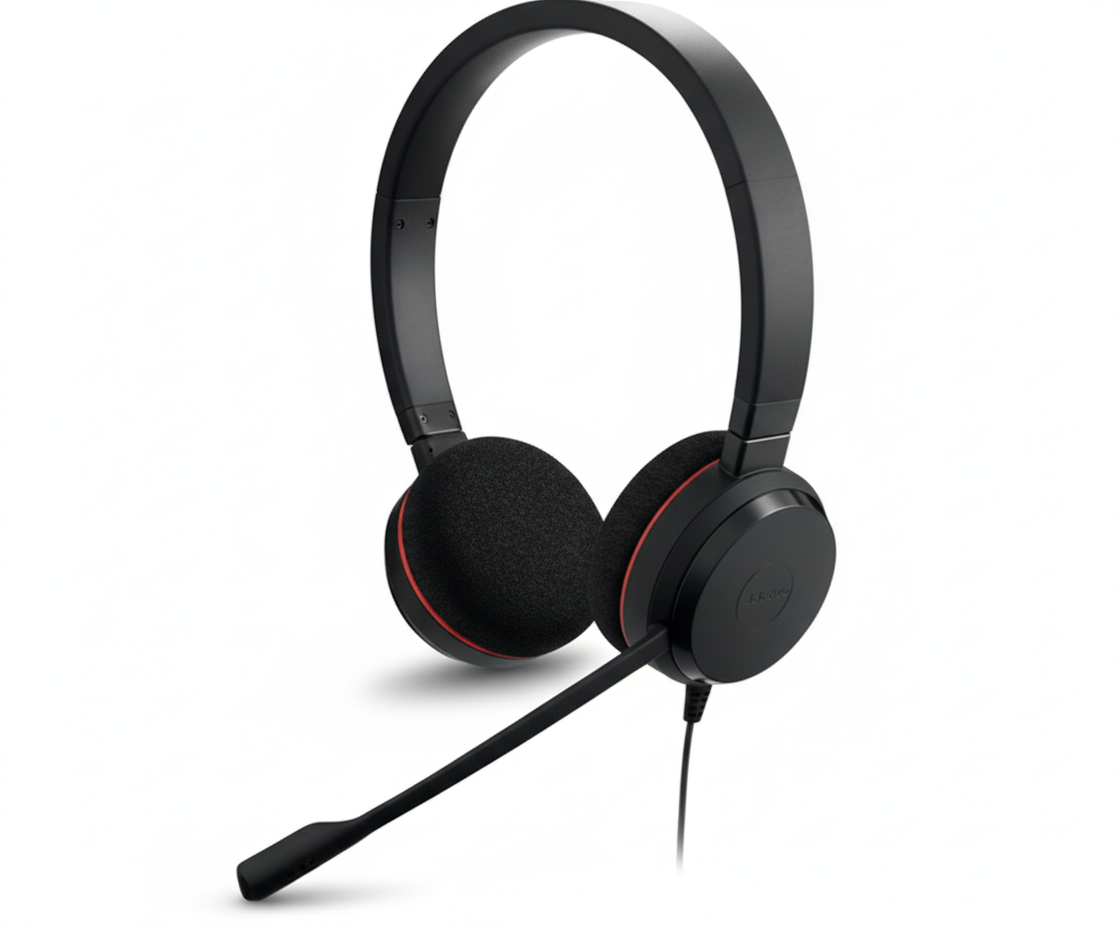 Jabra Evolve 20 Cuffie USB Professionali con Microfono vista frontale