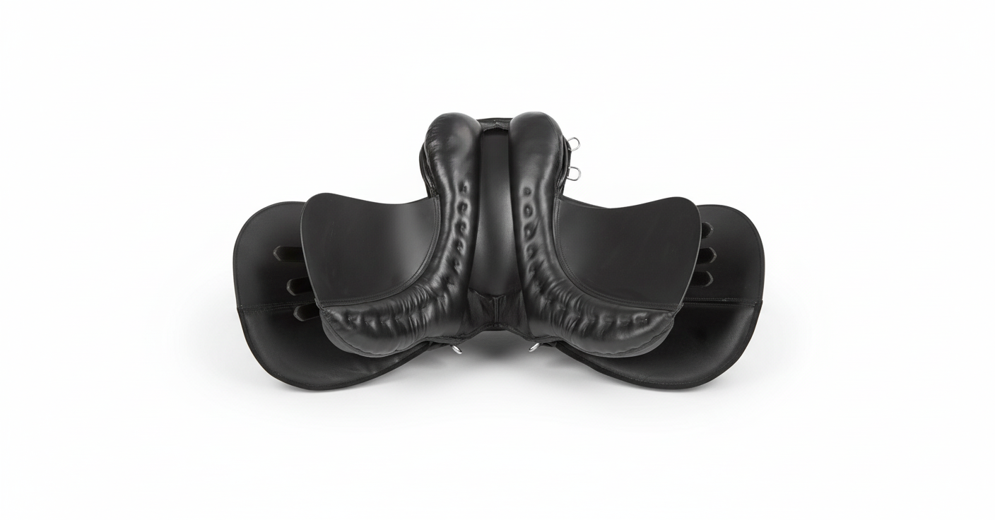 Kerbl Set Sella Haflinger Completo Nero vista frontale