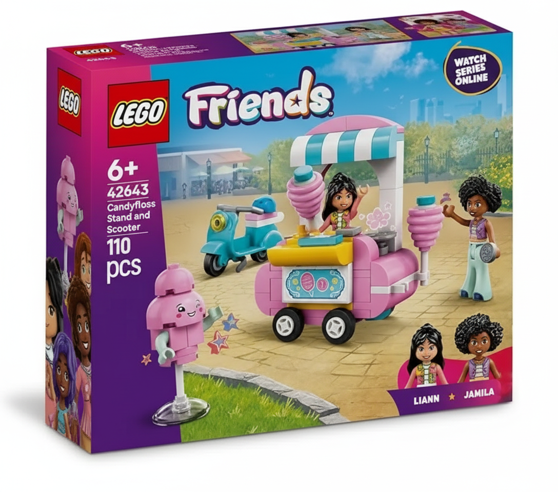 Set LEGO Friends con bancarella colorata e scooter - Giocattolo Creativo