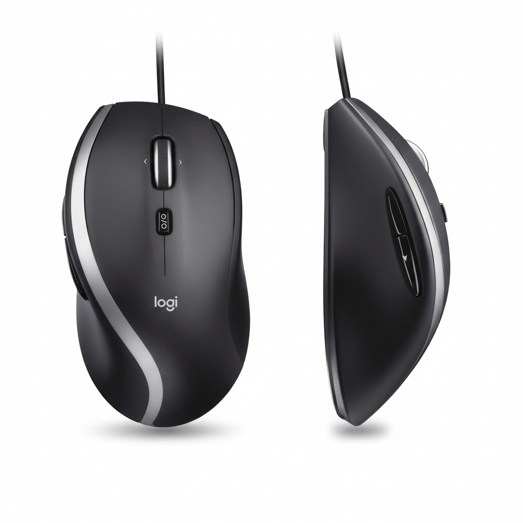 Logitech M500s mouse cablato USB nero con scroll iperveloce