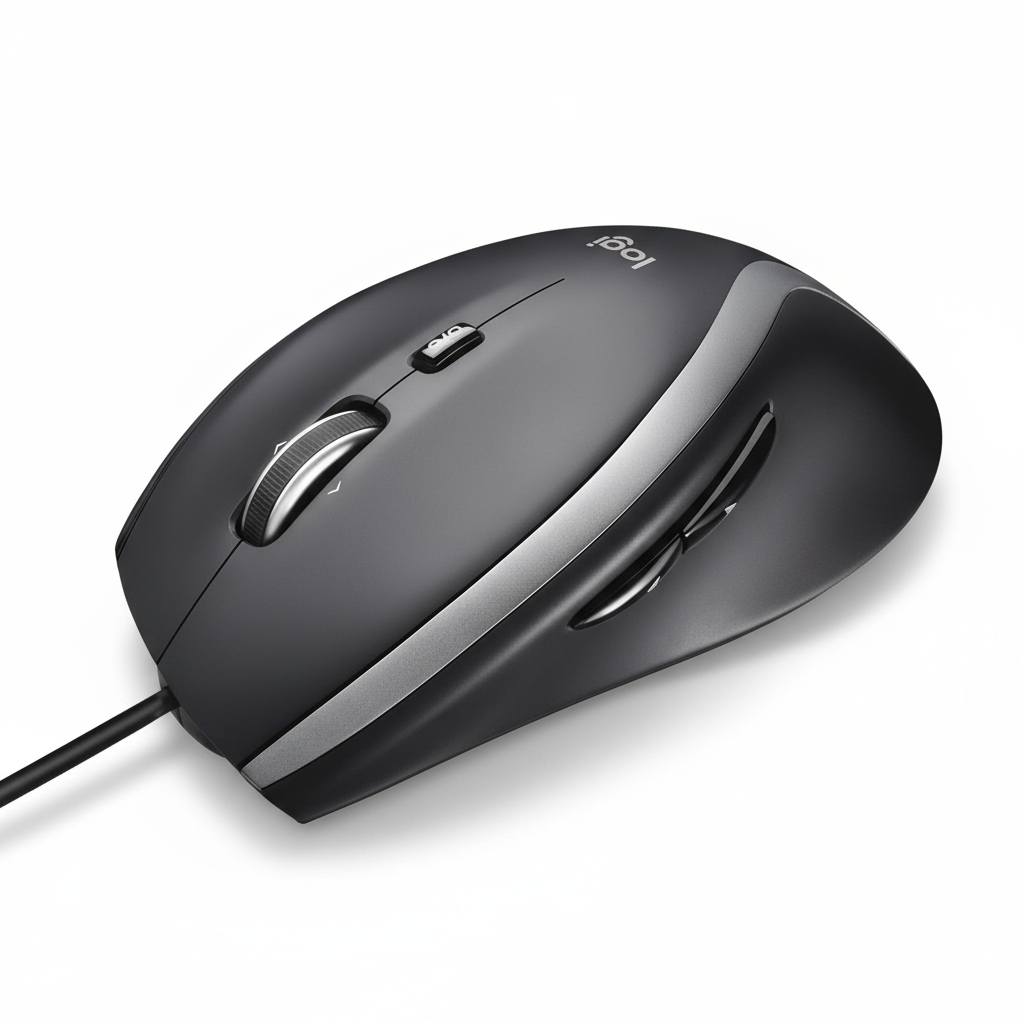 Logitech M500s mouse cablato USB nero con scroll iperveloce