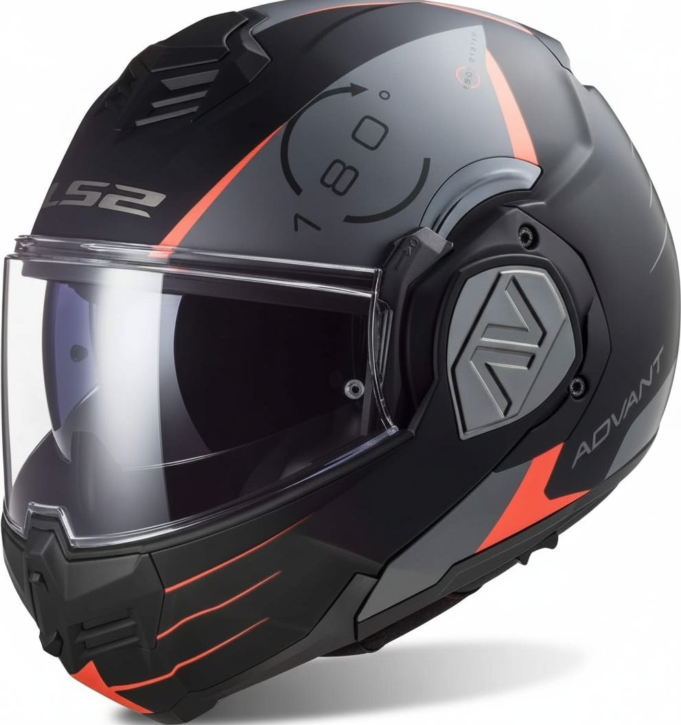 Casco moto LS2 modulare taglia L dettaglio ventilazione