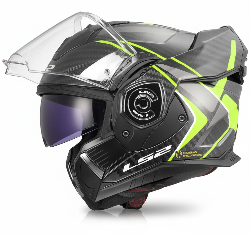 LS2 Casco Modulare ADVANT X giallo alta visibilità taglia XL