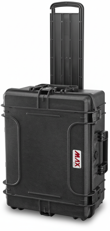 Trolley professionale Max Cases dimensioni 538x405x245mm dettagli costruzione