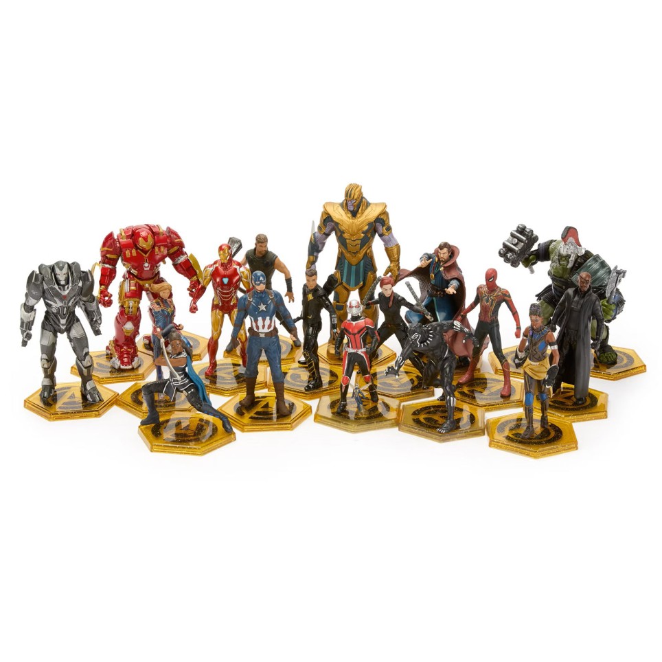Set Premium 17 Statuette Marvel Avengers con Vespa – Collezione Ufficiale Supereroi