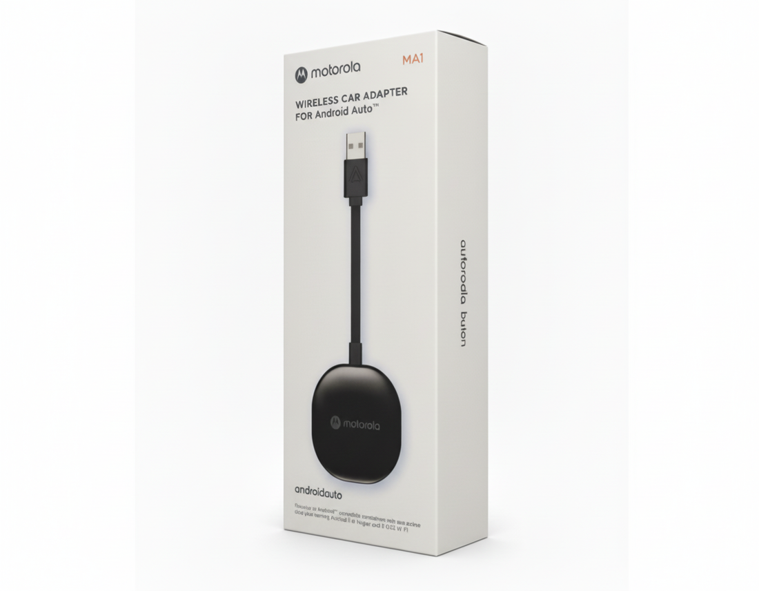 Motorola MA1 Adattatore Wireless Android Auto vista frontale