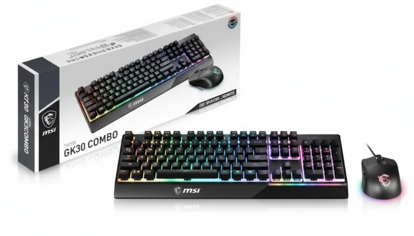 Kit Gaming MSI Vigor GK30 con illuminazione Mystic Light