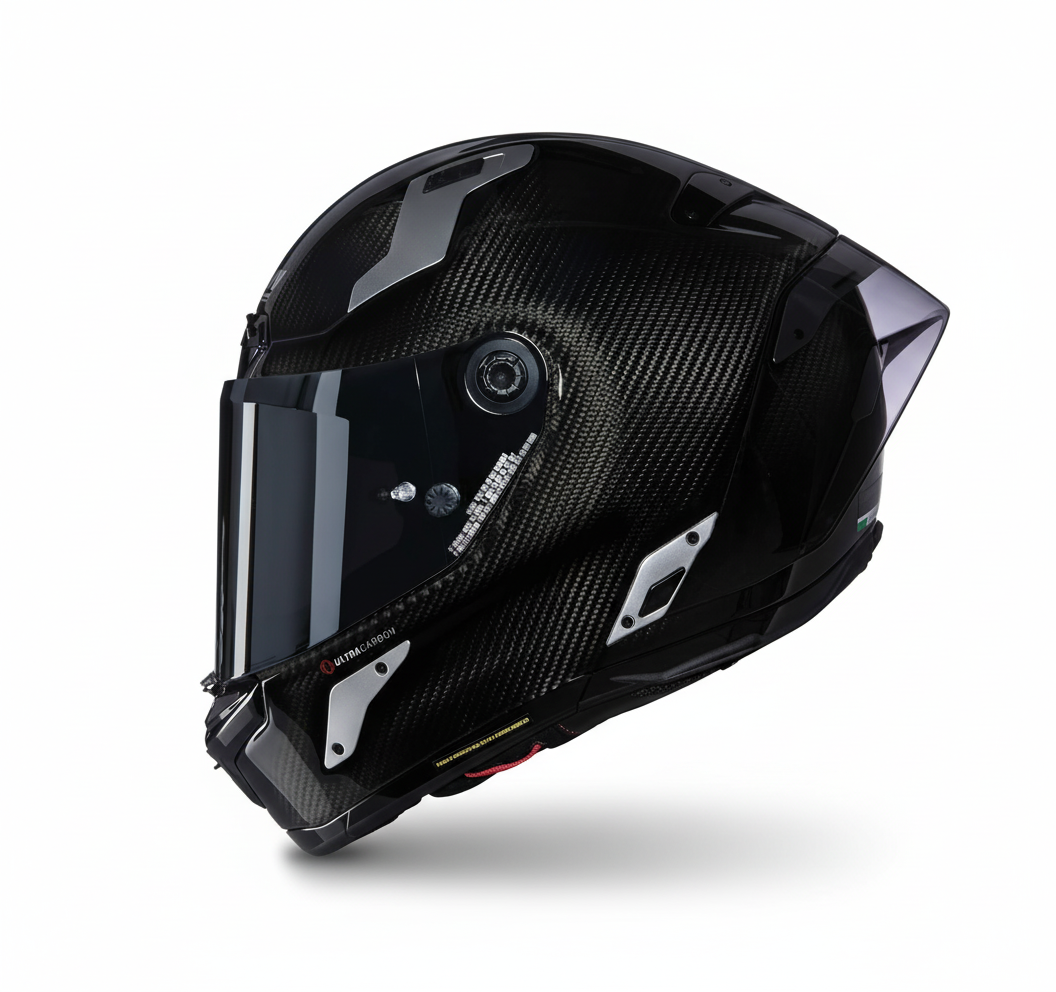 Casco Integrale Nolan Argento visione laterale