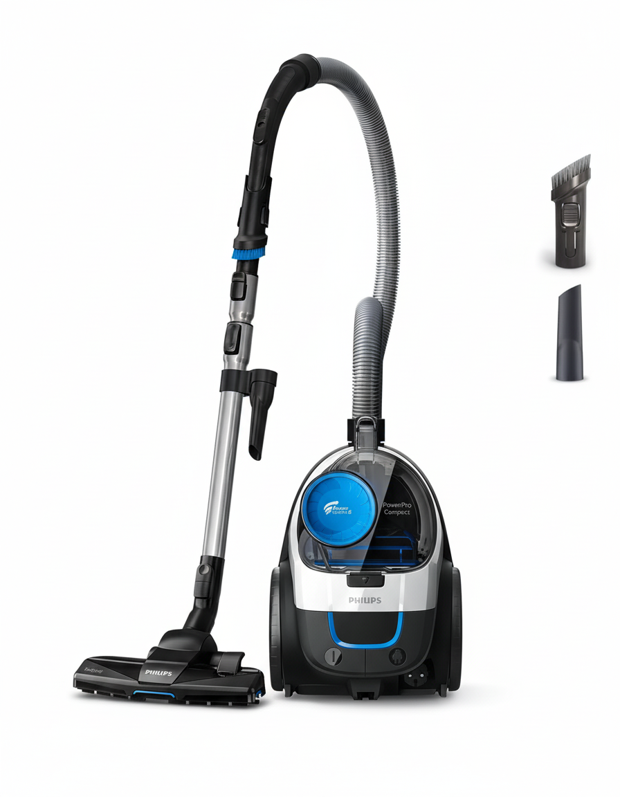 Philips PowerPro Compact aspirapolvere senza sacco vista frontale