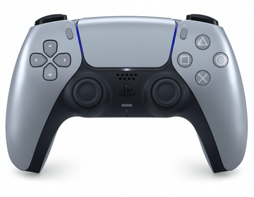 PlayStation 5 DualSense Controller Sterling Silver vista frontale
