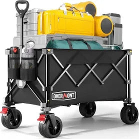 Carrello pieghevole Overmont 100L multiuso