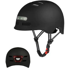Casco bici Beeper con luci LED integrate nero taglia L