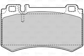 Valeo 301641 Kit Pastiglie Freno Stazionamento