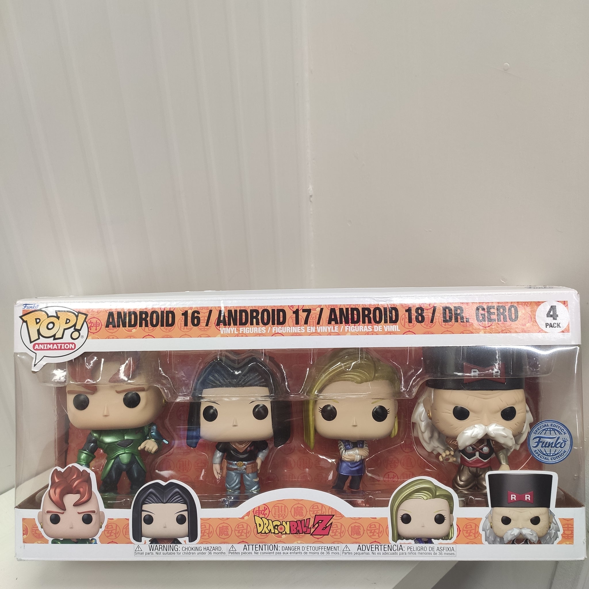 Funko Pop Dragon Ball Z Android 16/17/18/Dr. Gero Special Edition