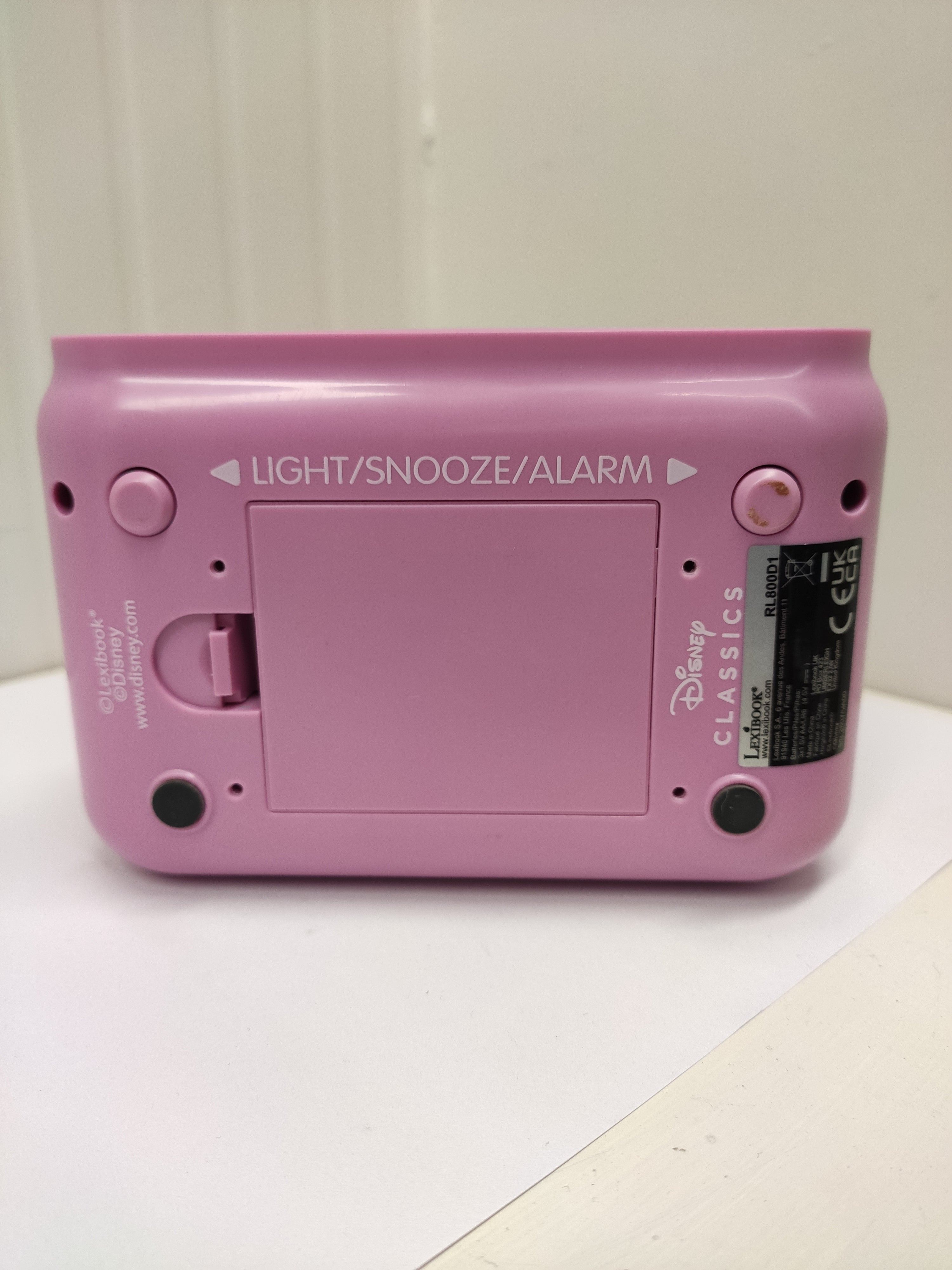 Lexibook-RL800D1, Disney Stitch Angel, Sveglia Notturna a Luce