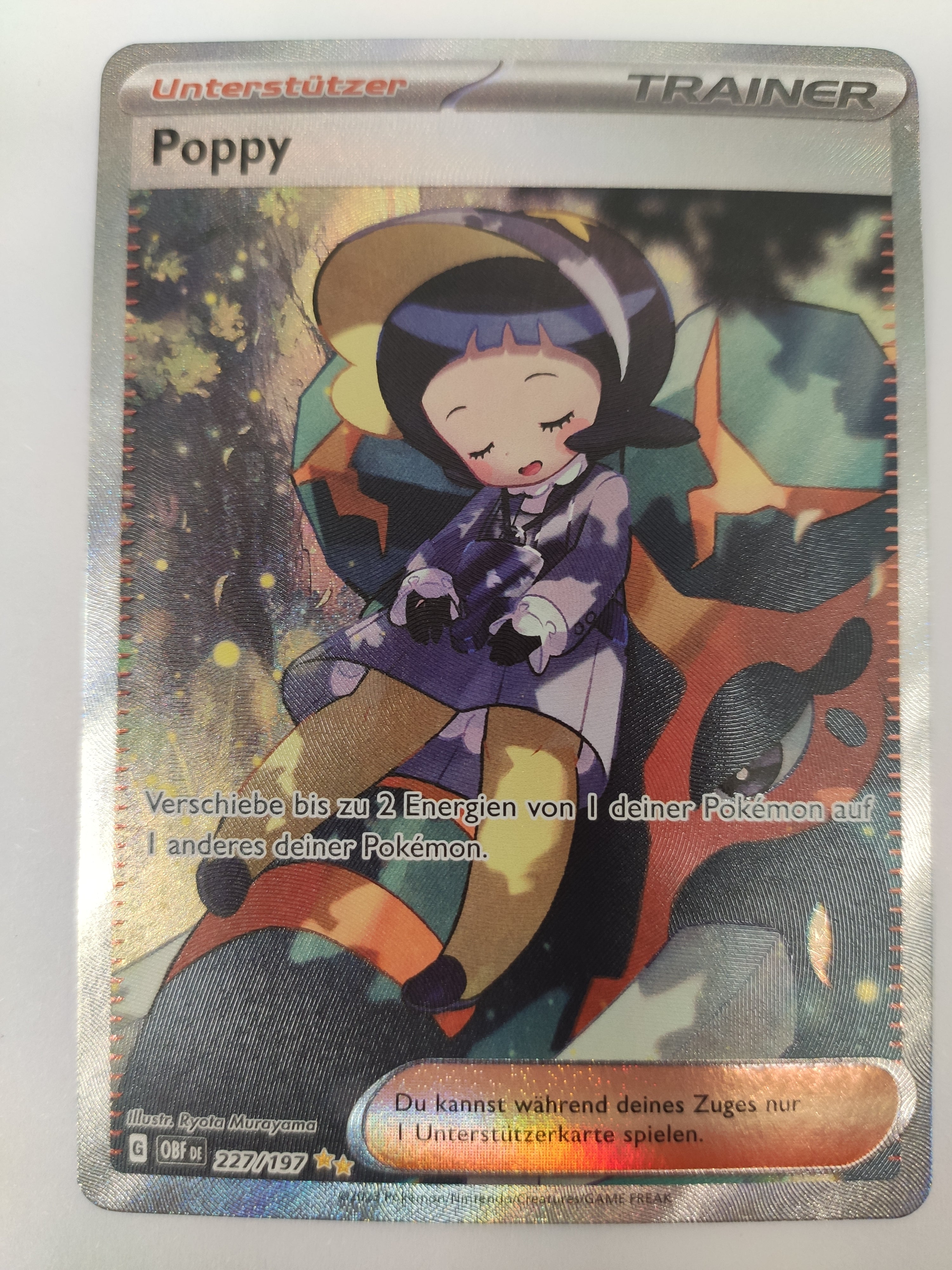Poppy 227/197 Sv03: Obsidian Flames Holo Tedesca