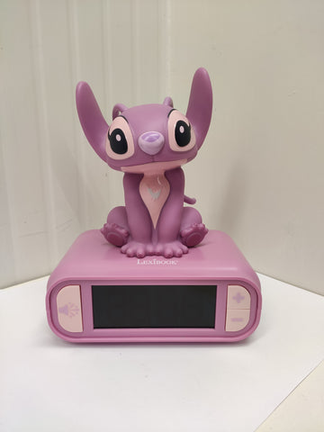 Lexibook-RL800D1, Disney Stitch Angel, Sveglia Notturna a Luce