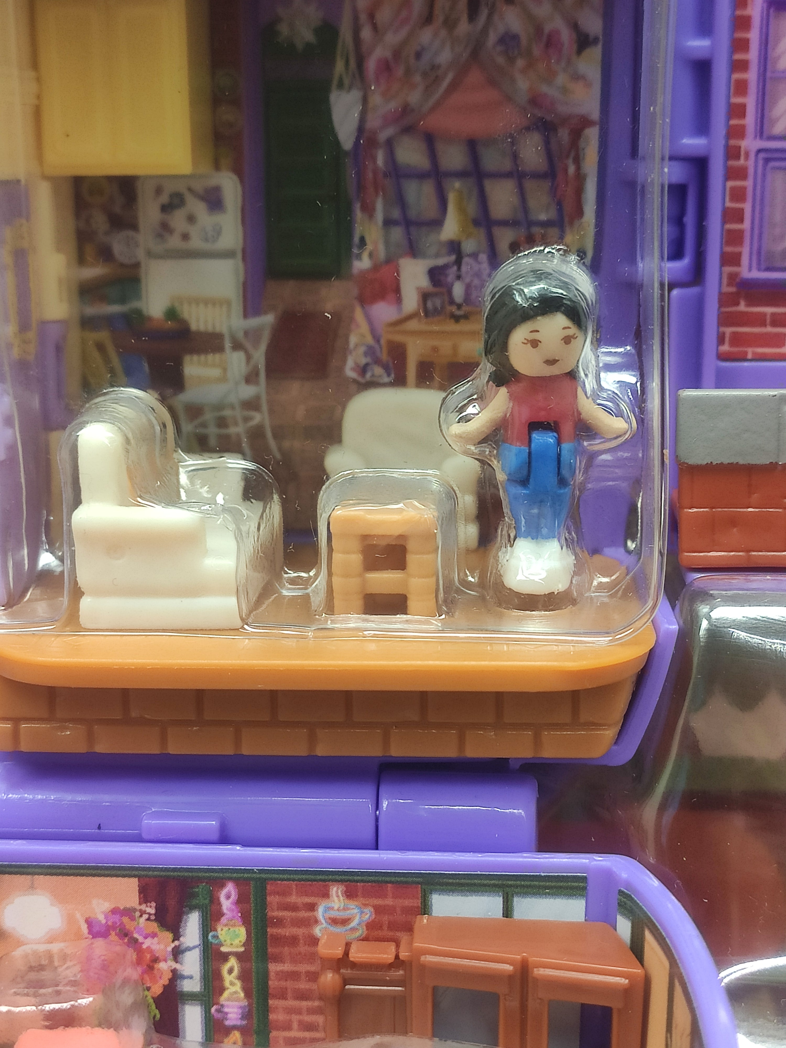 Polly Pocket - Cofanetto Friends, playset tazza da caffè Central Perk