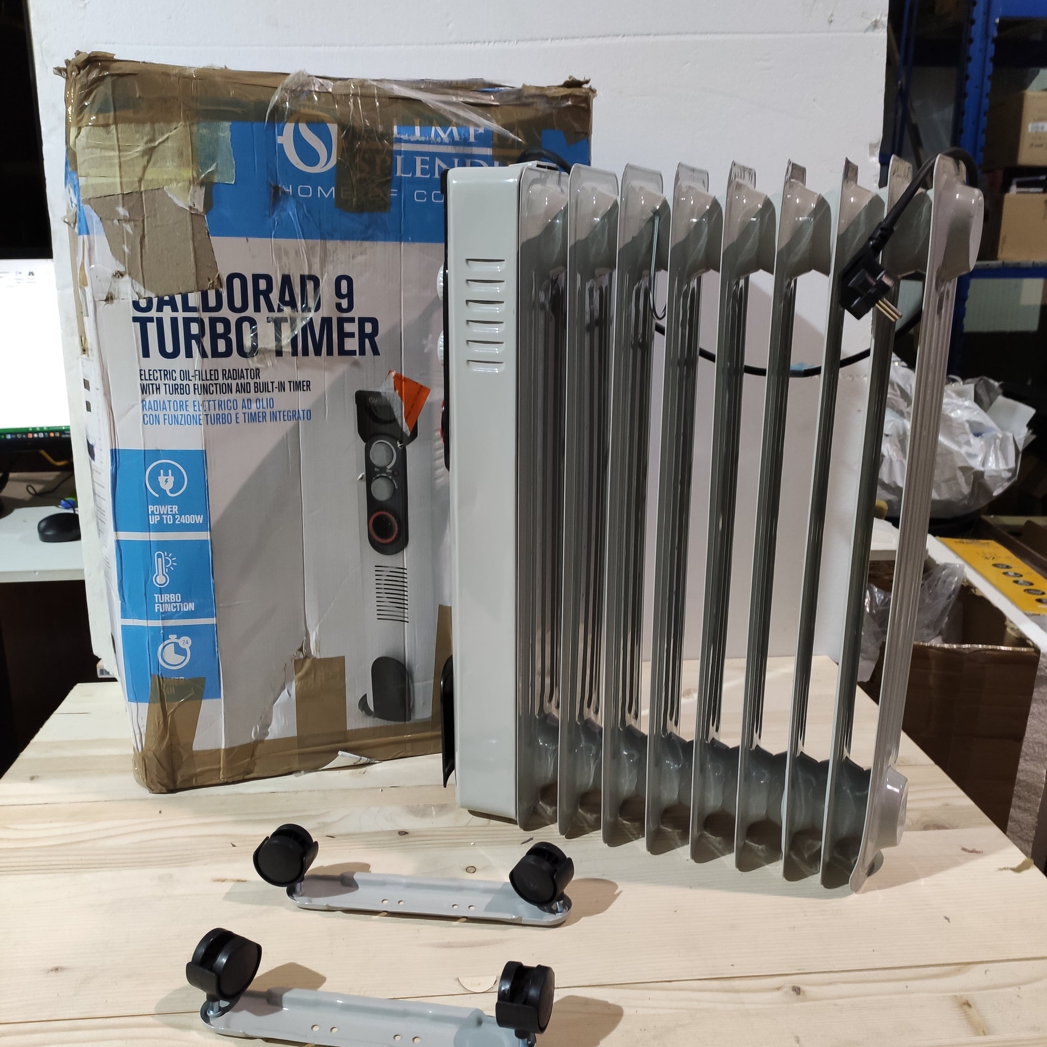 Olimpia Splendid Caldorad 9 Turbo Radiatore ad Olio con Timer 2400 W