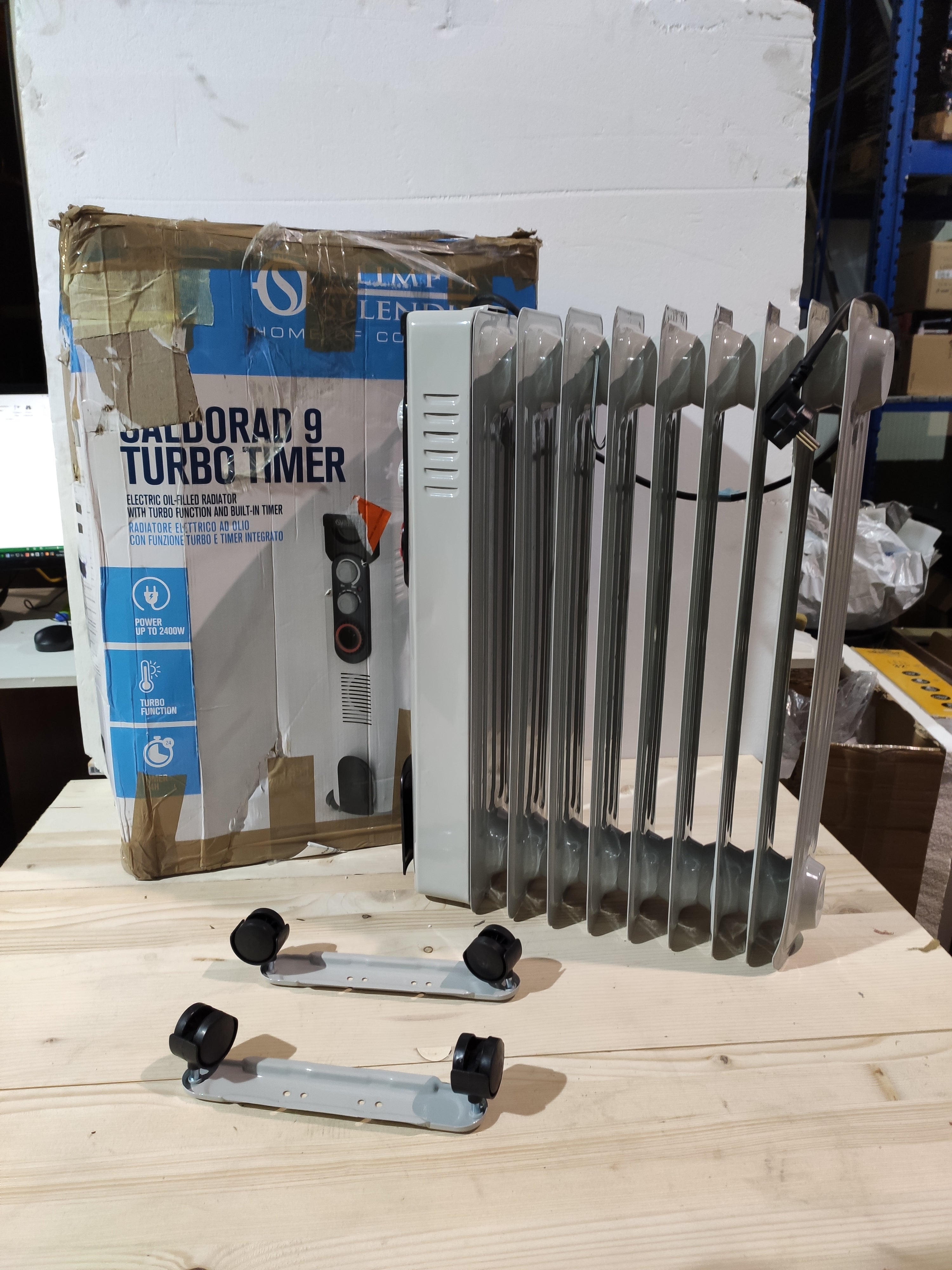 Olimpia Splendid Caldorad 9 Turbo Radiatore ad Olio con Timer 2400 W