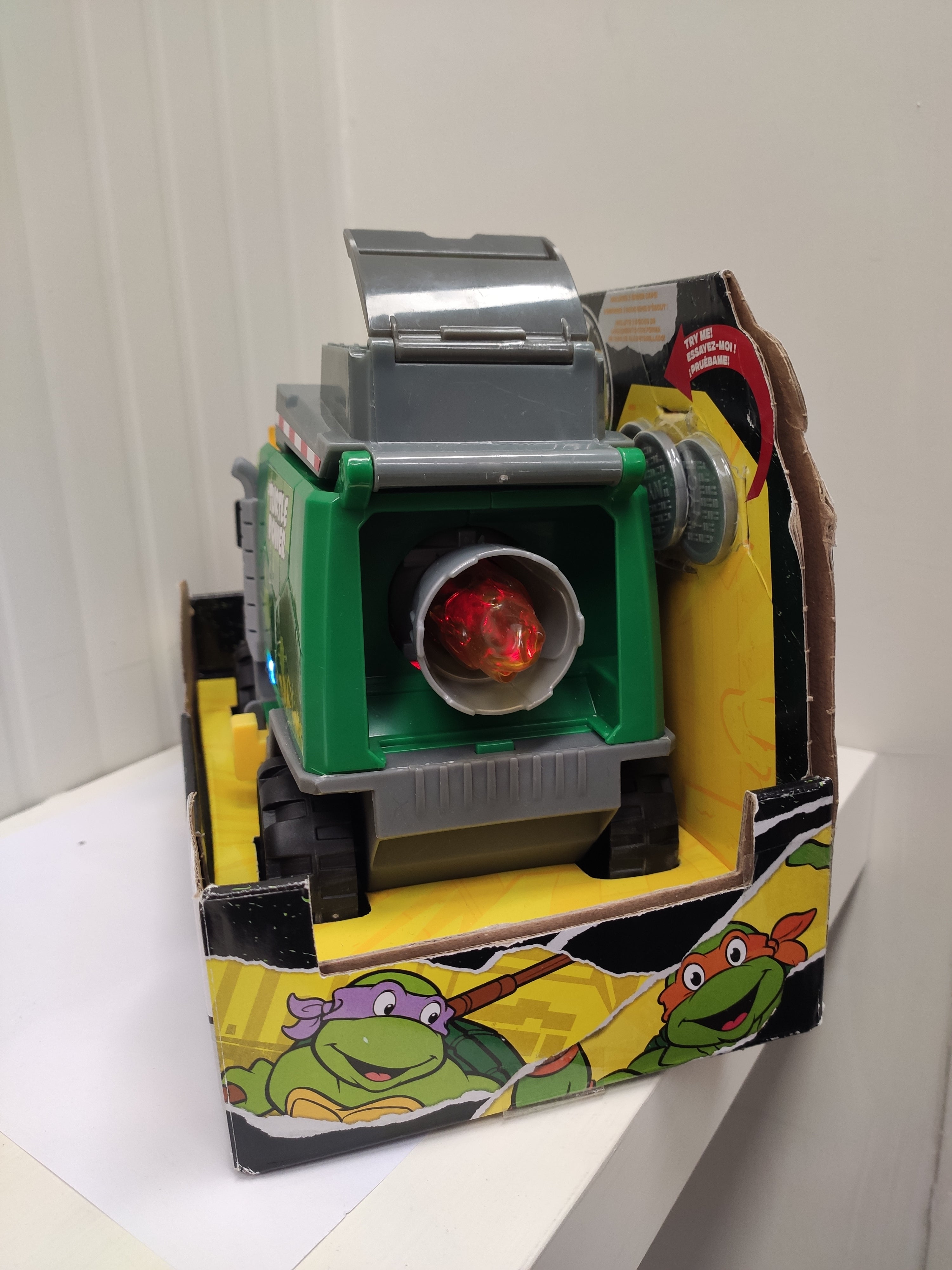 Ninja Turtles Camion della Spazzatura di Lotta Tartarughe Ninja