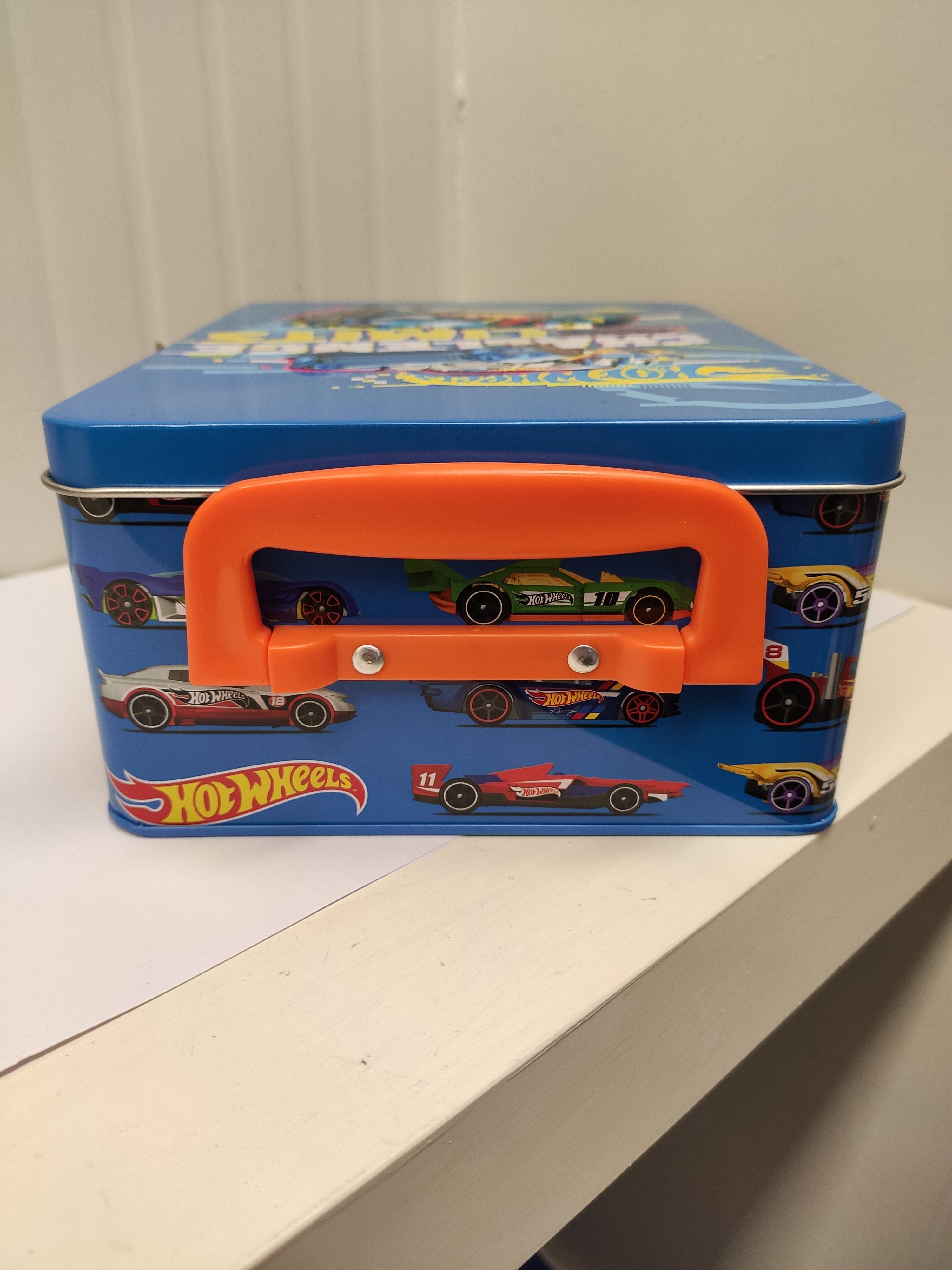 Theo Klein 2883 Valigetta di Raccolta Hot Wheels – Metallo di Alta Qualità, Fino a 18 Auto