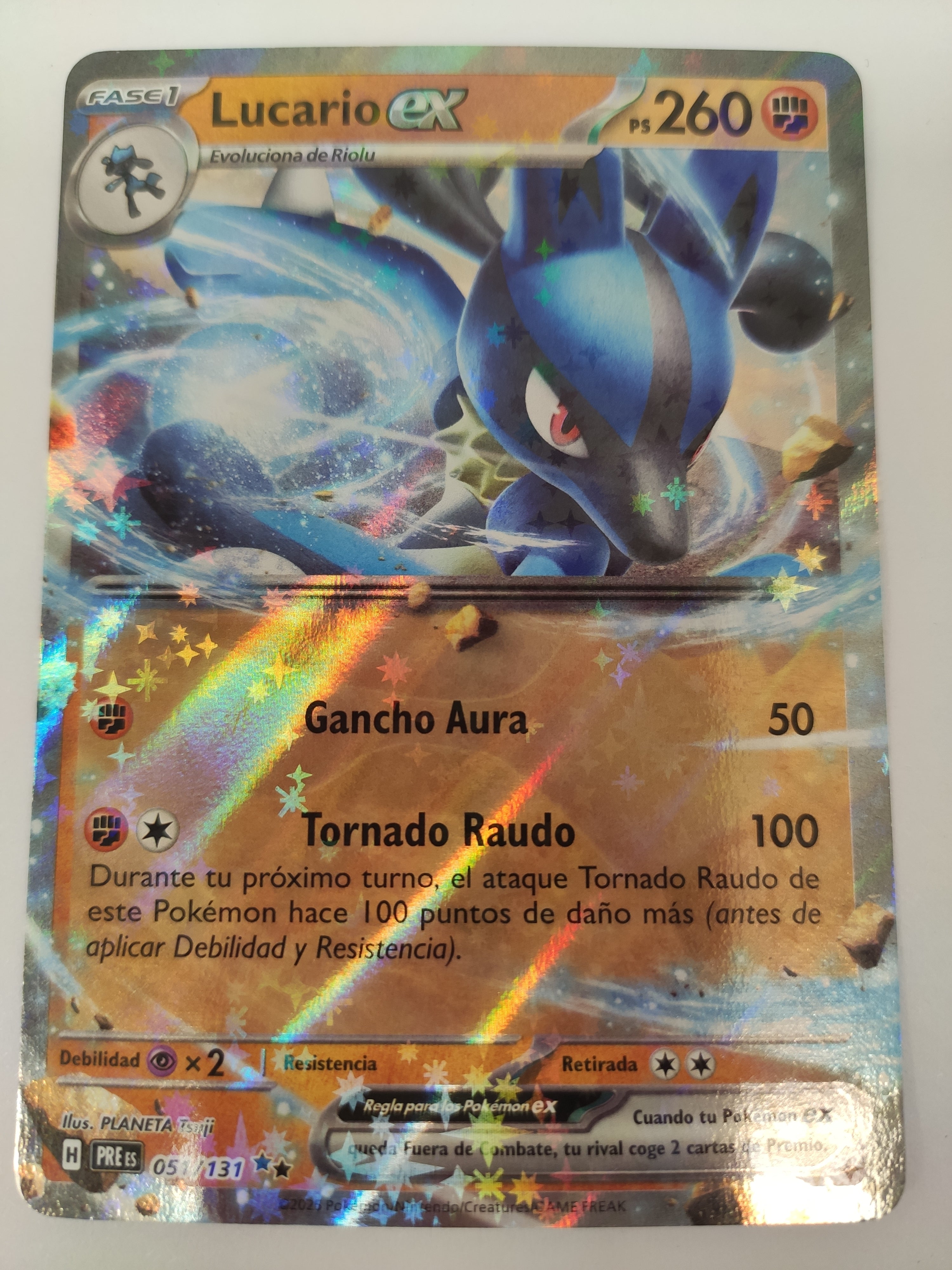 Lucario ex PRE 051 Evoluzioni Prismatiche - spagna
