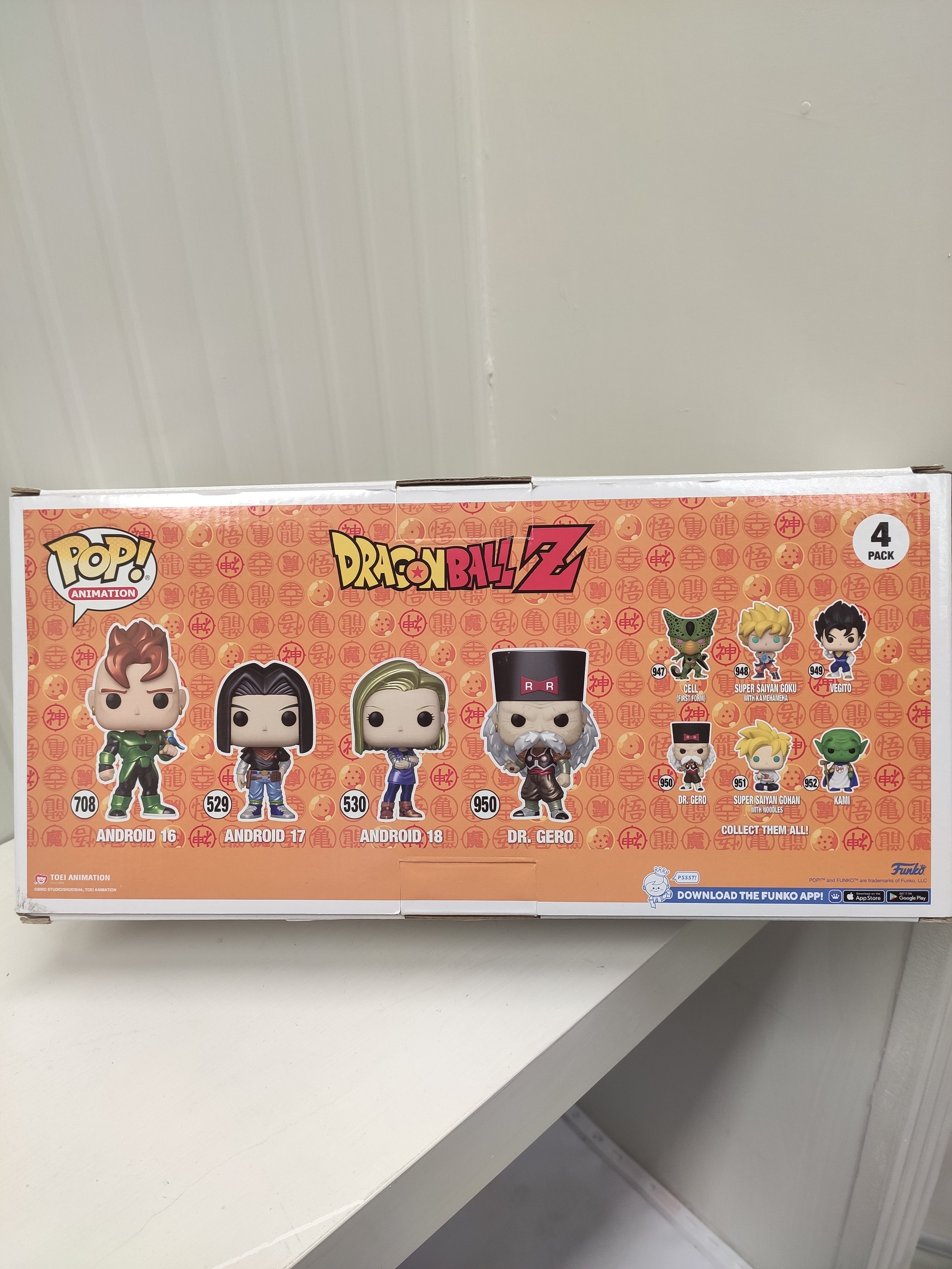 Funko Pop Dragon Ball Z Android 16/17/18/Dr. Gero Special Edition