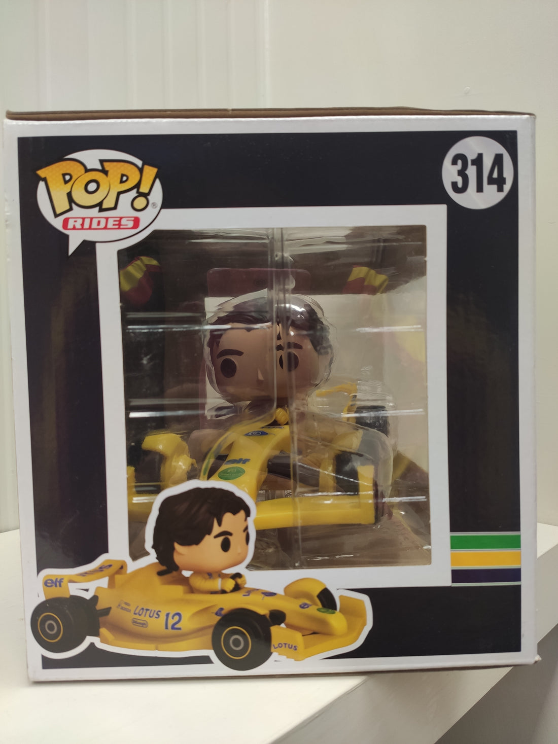 Funko Pop! Rides Super Deluxe: Lotus - Ayrton Senna - Figura in Vinile da Collezione
