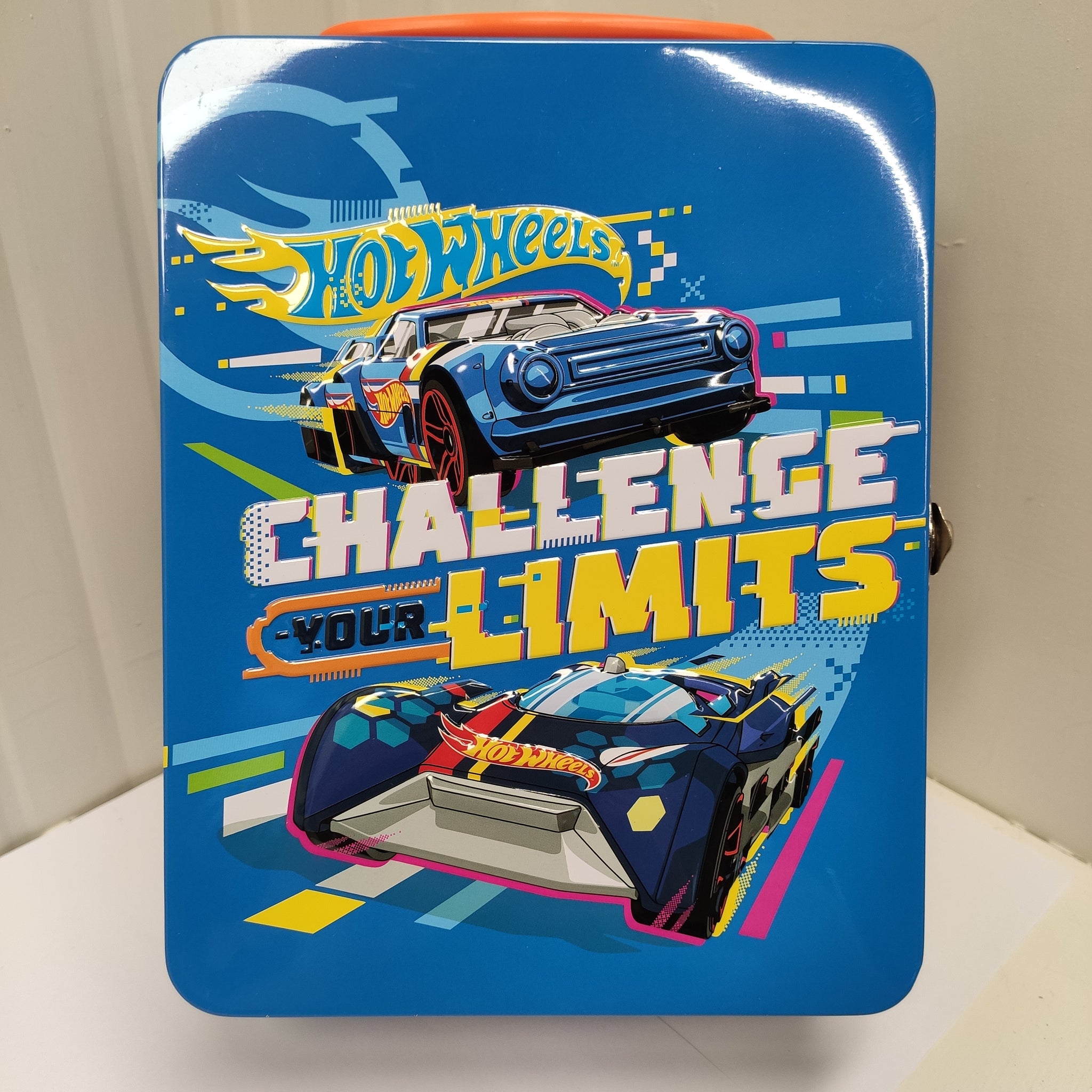 Theo Klein 2883 Valigetta di Raccolta Hot Wheels – Metallo di Alta Qualità, Fino a 18 Auto