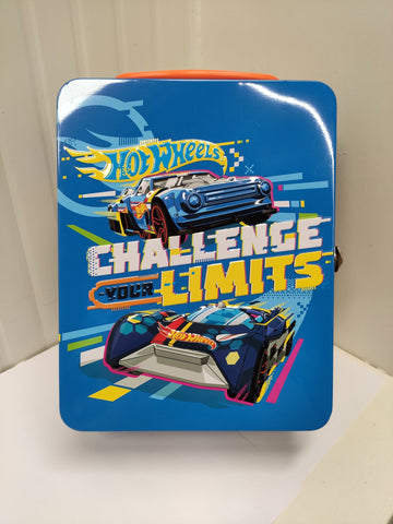 Theo Klein 2883 Valigetta di Raccolta Hot Wheels – Metallo di Alta Qualità, Fino a 18 Auto