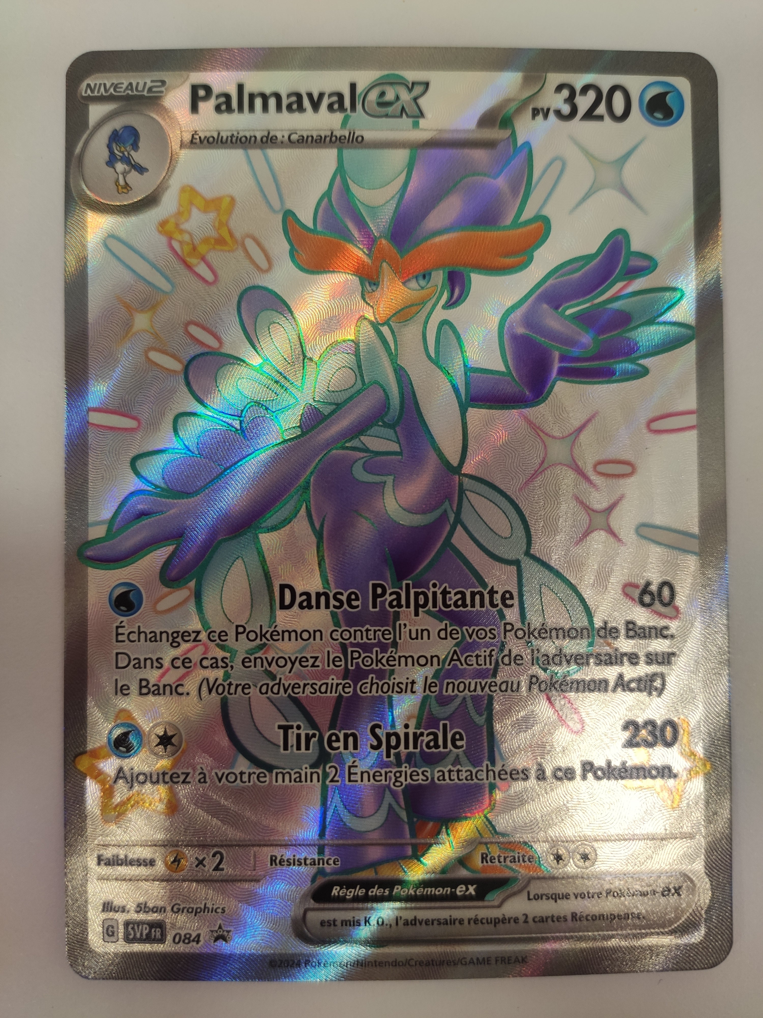 PALMAVAL EX 084 Full Art FA SHINY EV4.5 SVP FR