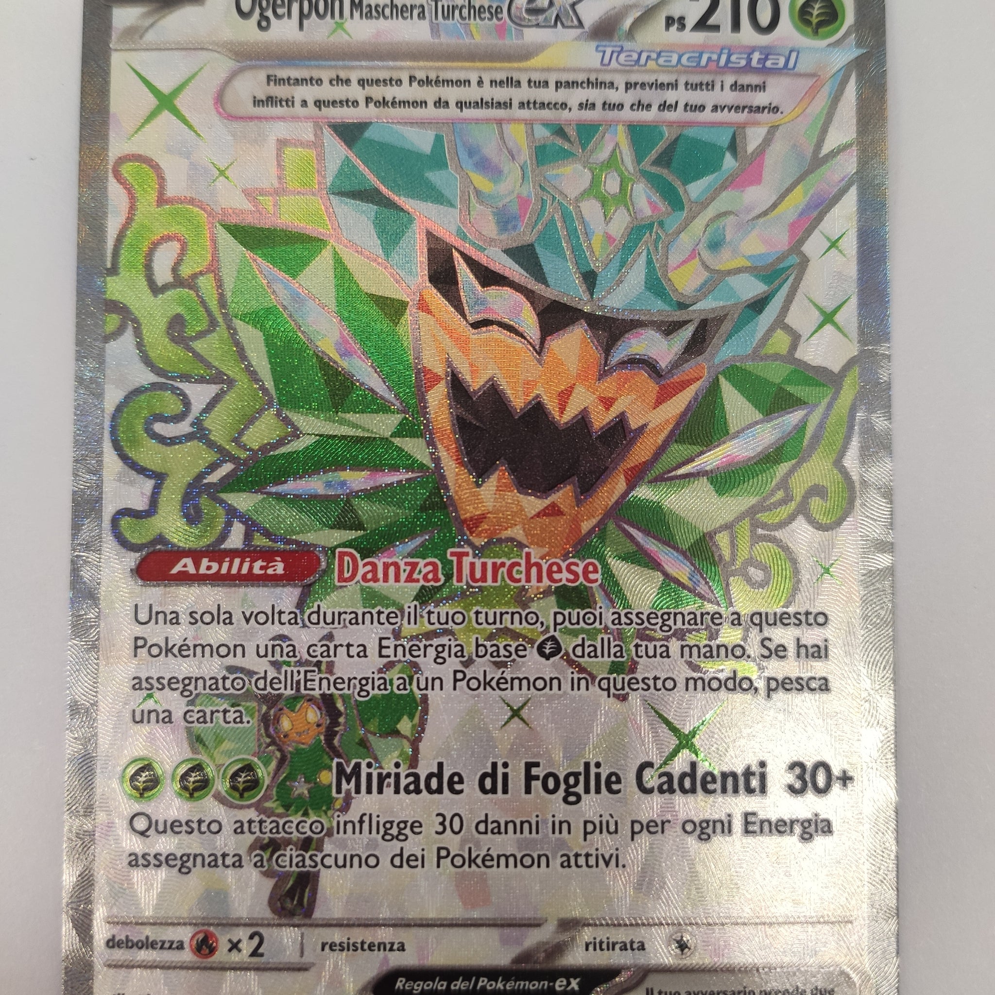 Ogerpon Maschera Turchese EX  SVP 166  Full Art Italiano