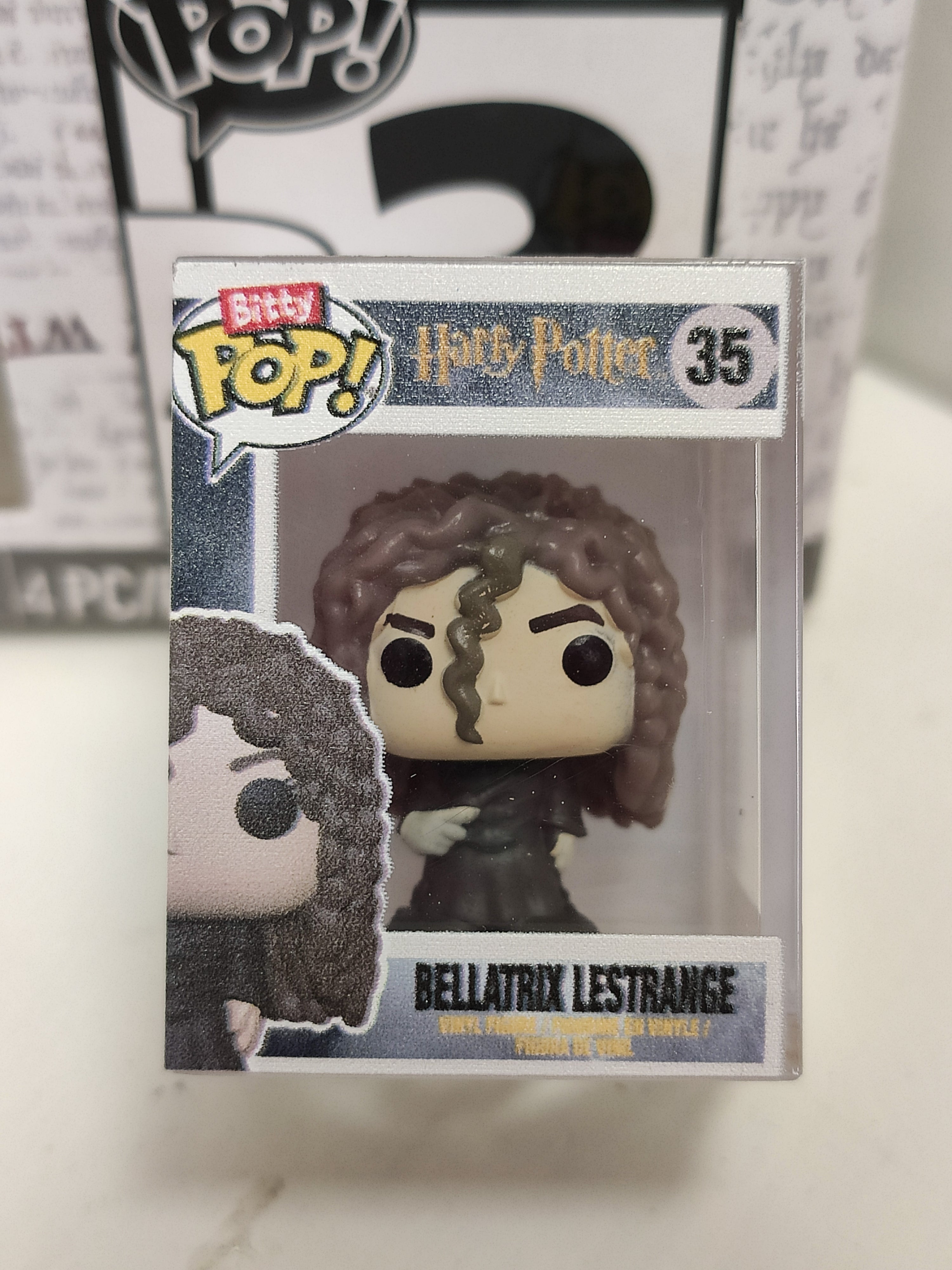 Funko Bitty Pop! Harry Potter - Lord Voldemort™, Draco Malfoy™ (Quidditch™), Bellatrix Lestrange™ con pezzo mancante