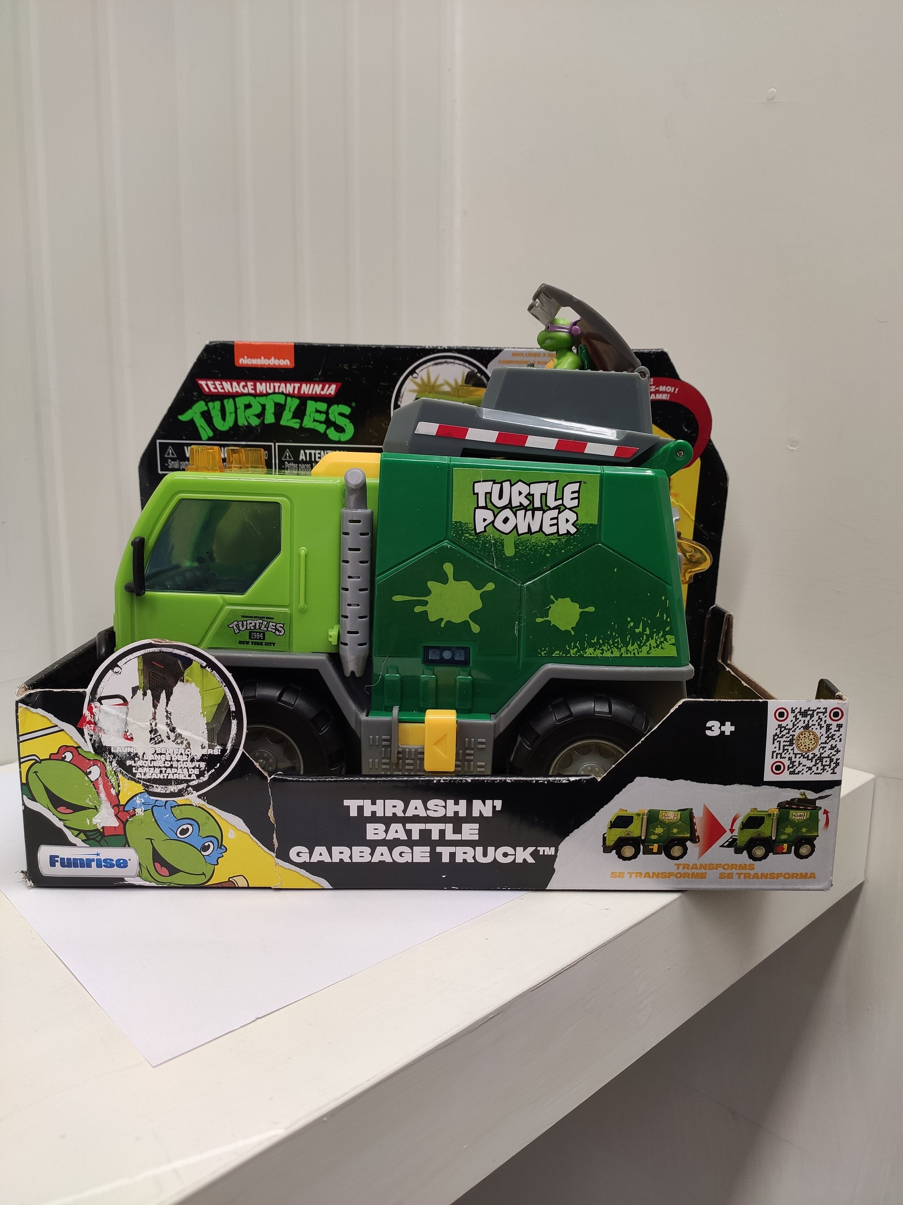 Ninja Turtles Camion della Spazzatura di Lotta Tartarughe Ninja