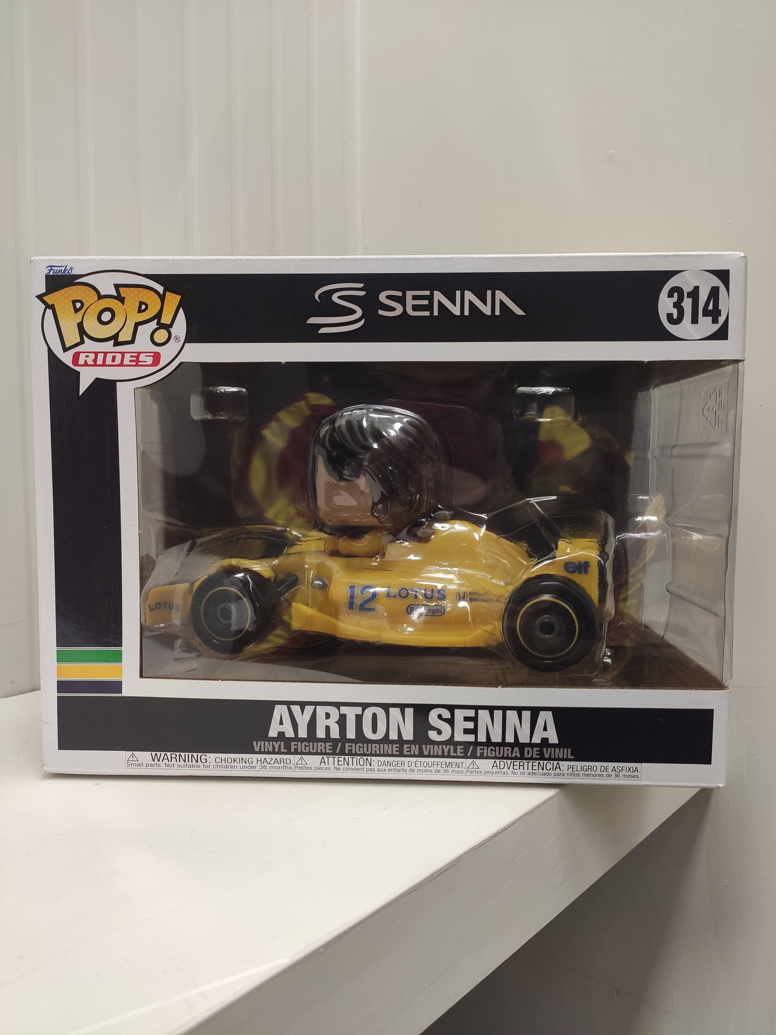 Funko Pop! Rides Super Deluxe: Lotus - Ayrton Senna - Figura in Vinile da Collezione