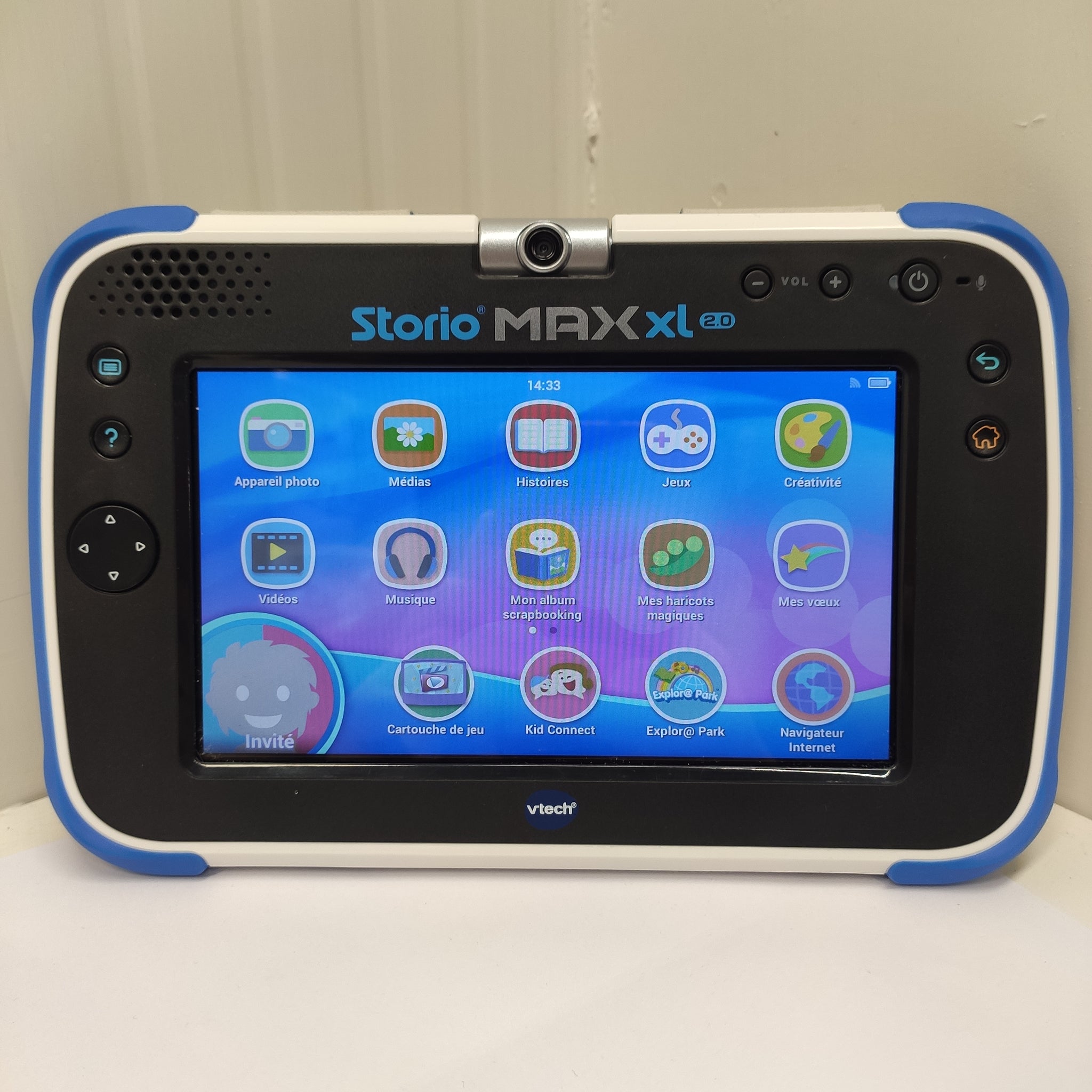 Vtech-Storio Max XL 2.0 Tablet per Bambini, Colore Blu, lingua francese
