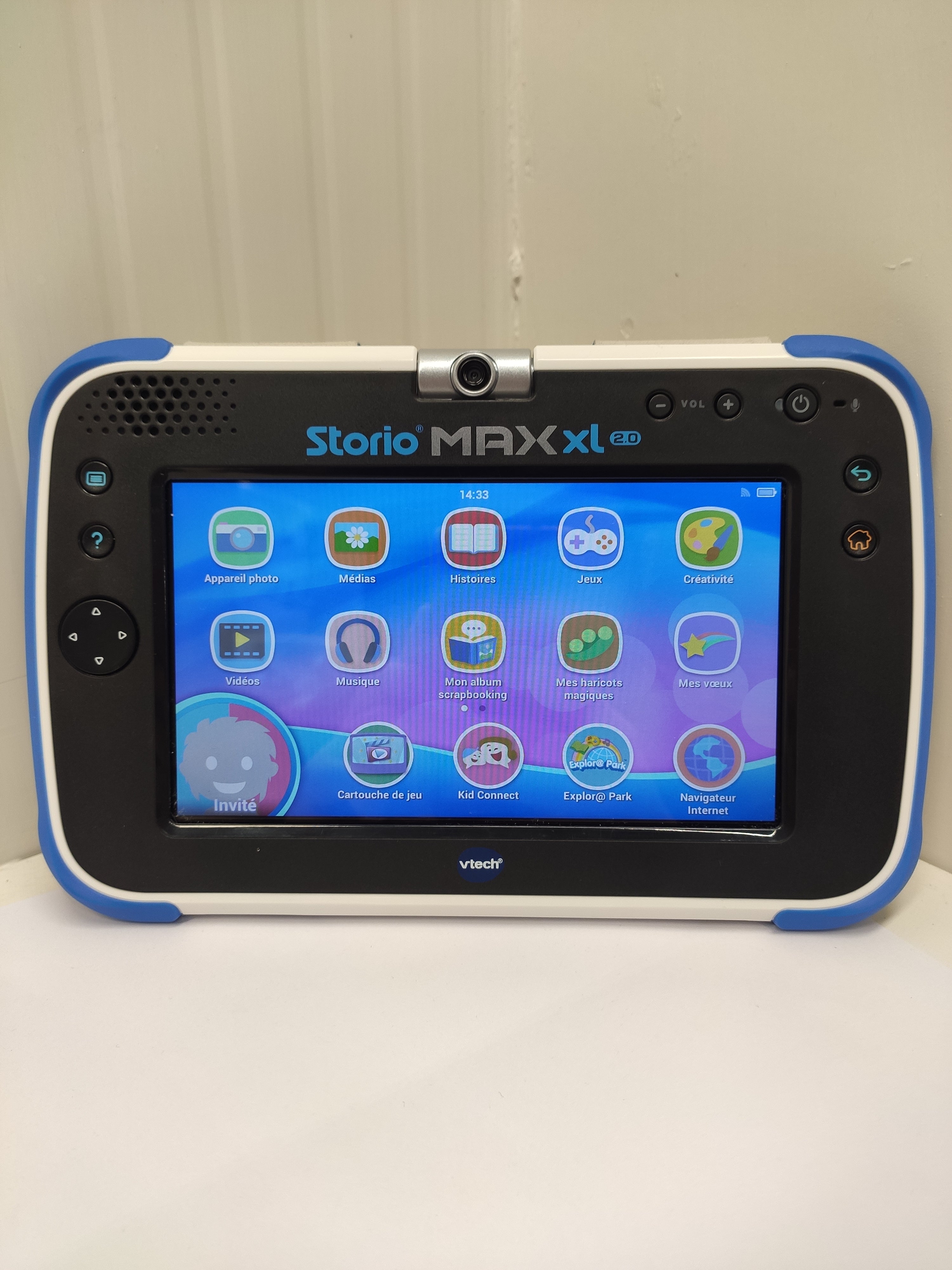 Vtech-Storio Max XL 2.0 Tablet per Bambini, Colore Blu, lingua francese