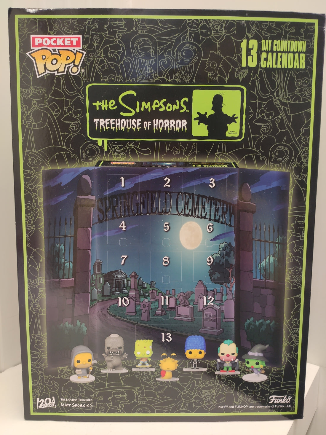 Funko Advent Calendar: Bart Simpsons 13 Day Countdown - The Simpsons - 13 Giorni di Sorprese - Mini Figura in Vinile da Colleziones - Mystery Box con casella mancante