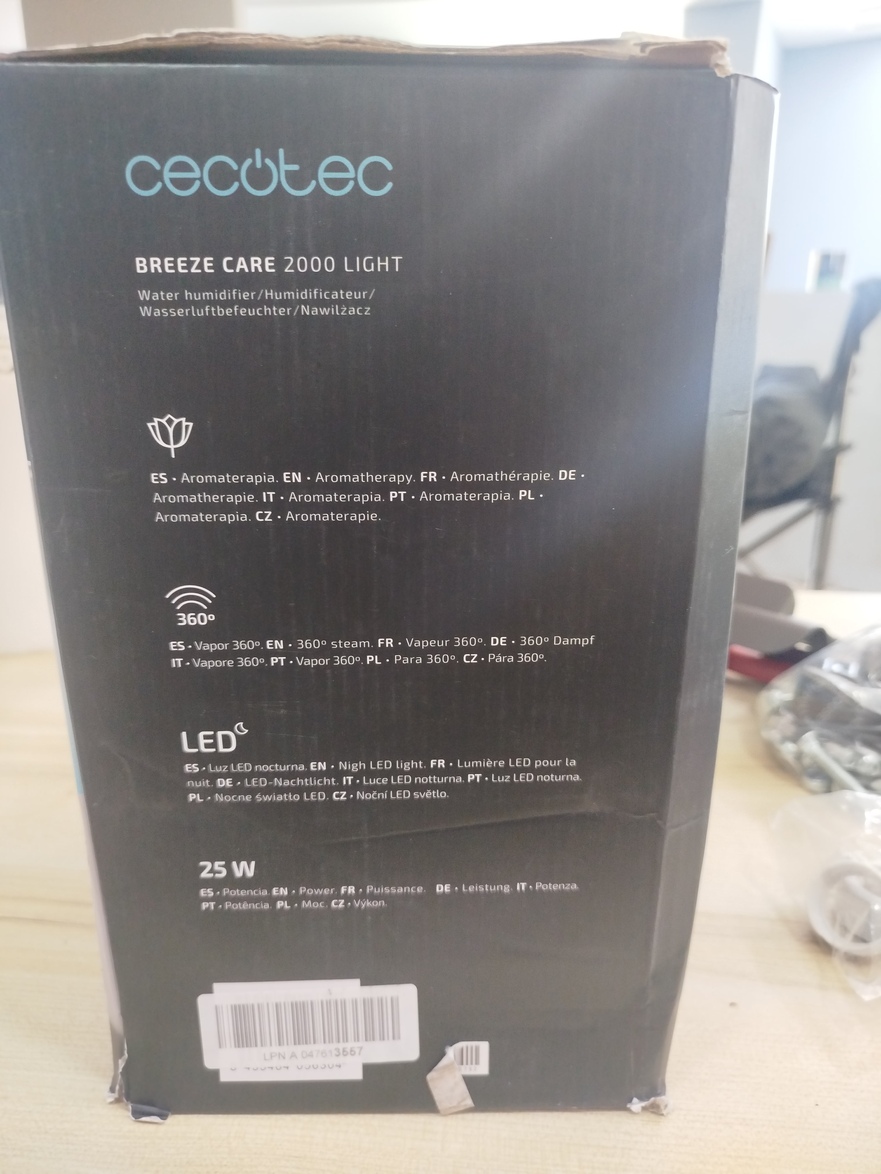 Cecotec breeze care 2000 light umidificatore